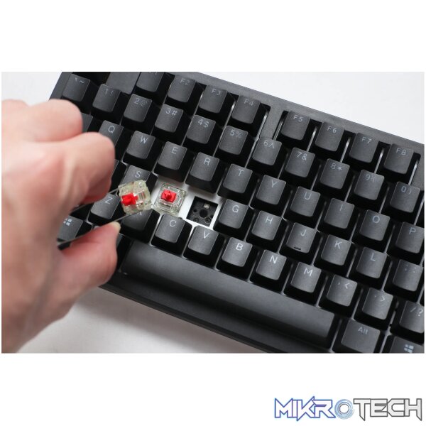 Ducky Keyboard Zero 6108 100% Mechanical Wireless Keyboard; RGB; USB 2.0 / 2.4GHz / BT - Cherry MX2A Speed Silver switches. - Image 3