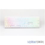 Ducky Keyboard Zero 6108 100% Mechanical Wireless Keyboard; RGB; USB 2.0 / 2.4GHz / BT - White - Cherry MX2A Blue switches.