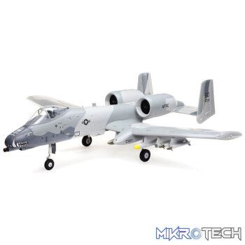 E-flite A-10 Thunderbolt II Twin 64mm EDF BNF Basic with AS3X and SAFE Select