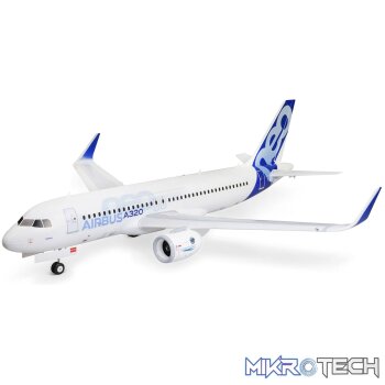 E-flite Airbus A320neo Twin 64mm EDF BNF Basic with AS3X+ and SAFE Select