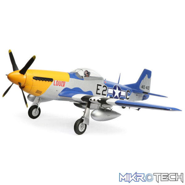 E-flite P-51D Mustang 1.5m Smart BNF Basic with AS3X and SAFE Select E-flite P-51D Mustang 1.5m Smart BNF Basic with AS3X and SAFE Select