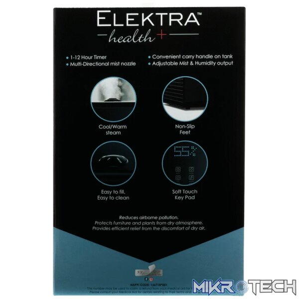 ELEKTRA HEALTH PLATINUM HUMIDIFIER - Image 2