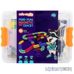 Edu-Matic Mini-Mag Magnetic Tile Tracks with 2 Cars and 93 Pieces - Image 5
