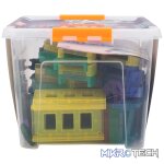 Edu-Matic Mini-Mag Magnetic Tile Tracks with 2 Cars and 93 Pieces - Image 7
