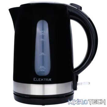 Elektra - 1.7l Plastic Kettle - Black