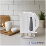 Elektra 1.7l Plastic Kettle - White - Image 6