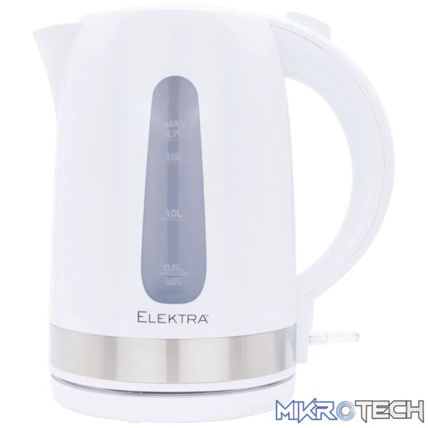 Elektra 1.7l Plastic Kettle - White Elektra 1.7l Plastic Kettle - White