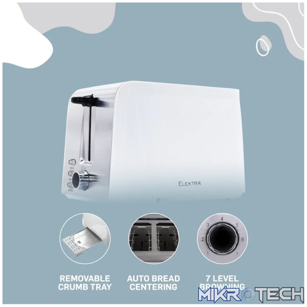 Elektra - 2-Slice Toaster - White - Image 5