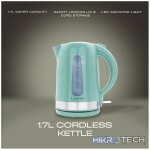 Elektra 2200w 1.7l Plastic Kettle - Green - Image 2