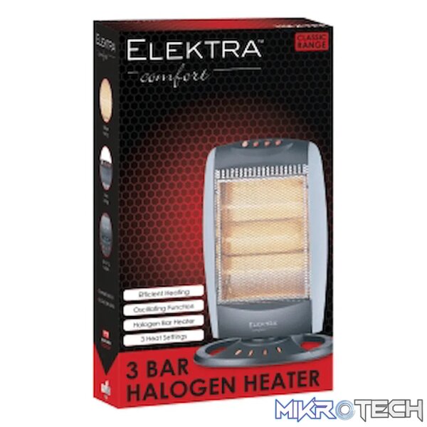 Elektra 3 Bar Halogen Heater - Image 2