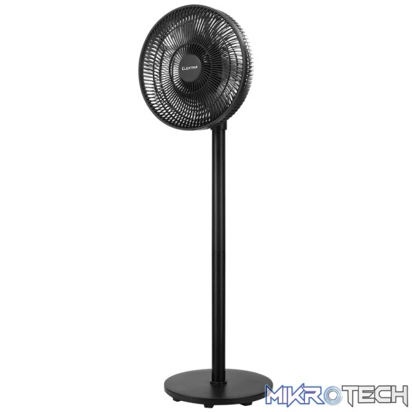 Elektra 30cm Stand Fan - Black - Image 2