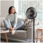 Elektra 30cm Stand Fan - Black - Image 12