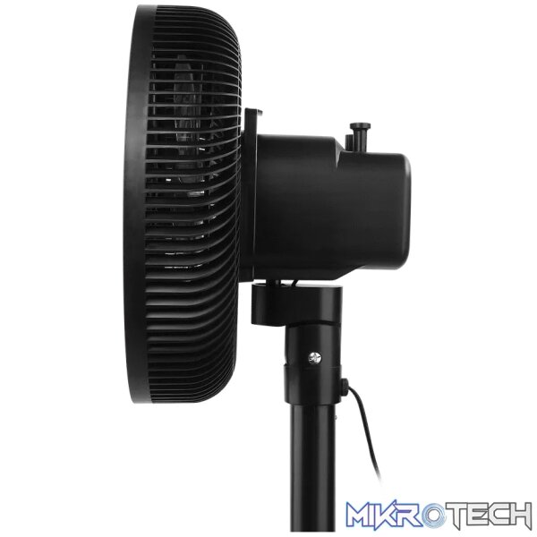 Elektra 30cm Stand Fan - Black - Image 4