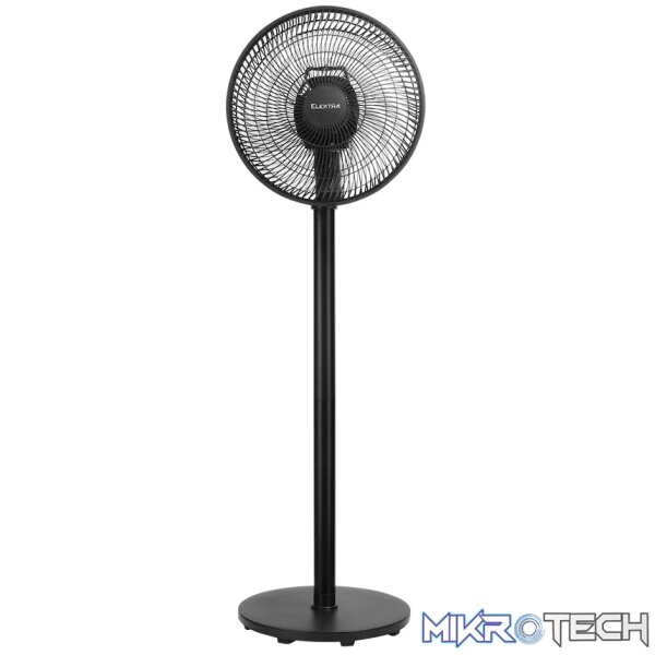 Elektra 30cm Stand Fan - Black Elektra 30cm Stand Fan - Black