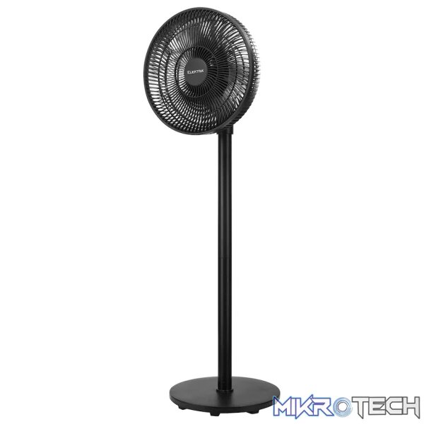 Elektra 30cm Stand Fan - Black - Image 9