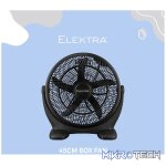 Elektra 45cm Box Fan - Black - Image 6