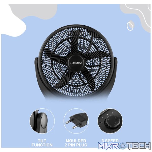 Elektra 45cm Box Fan - Black - Image 9