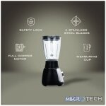 Elektra - 500w 1.5l Jug Blender (Glass Jug) - Image 2
