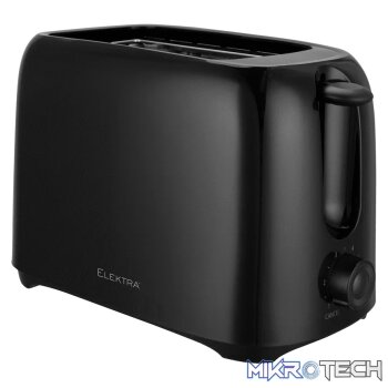 Elektra Basic 700w 2-Slice Toaster - Black