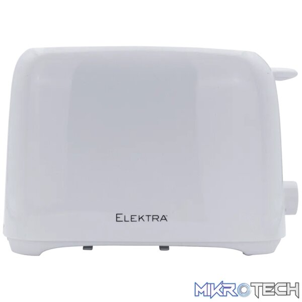 Elektra Basic 700w 2-Slice Toaster - White Elektra Basic 700w 2-Slice Toaster - White