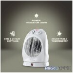 Elektra Comfort Oscillating Fan Heater - Image 5