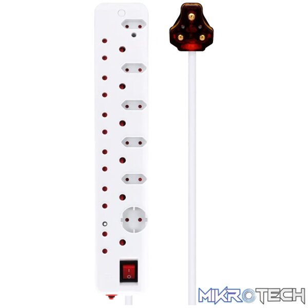 Ellies 12-Way High-Surge Multiplug 0.5m Ellies 12-Way High-Surge Multiplug 0.5m