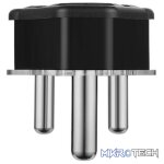Ellies 16a Heavy-Duty Rubber Screw-on Plug Top - Black - Image 3