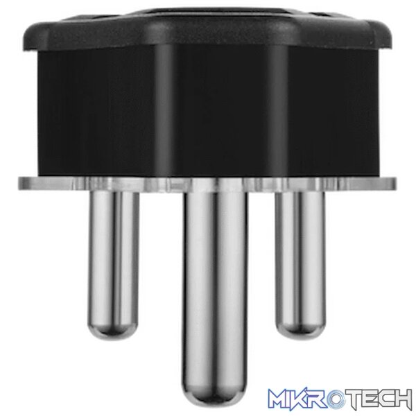 Ellies 16a Heavy-Duty Rubber Screw-on Plug Top - Black - Image 3