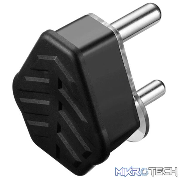 Ellies 16a Heavy-Duty Rubber Screw-on Plug Top - Black - Image 4