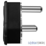 Ellies 16a Heavy-Duty Rubber Screw-on Plug Top - Black - Image 5
