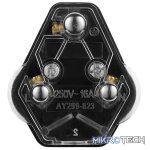 Ellies 16a Heavy-Duty Rubber Screw-on Plug Top - Black - Image 7