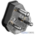Ellies 16a Heavy-Duty Rubber Screw-on Plug Top - Black - Image 8
