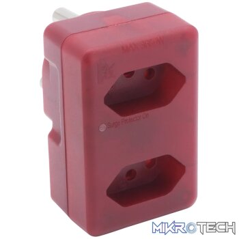 Ellies 2 Way High Surge Adaptor 2x16A (SANS164-2)