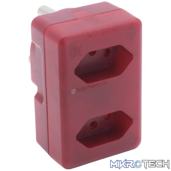 Ellies 2 Way High Surge Adaptor 2x16A (SANS164-2) Ellies 2 Way High Surge Adaptor 2x16A (SANS164-2)