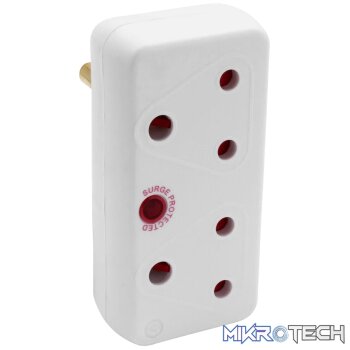Ellies 2-Way Medium Surge Adaptor - White
