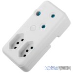 Ellies 3-Way Adaptor - White