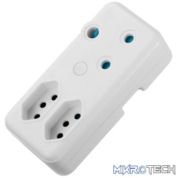 Ellies 3-Way Adaptor - White