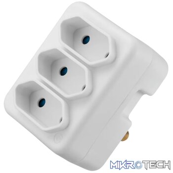 Ellies 3-Way Euro Adaptor
