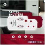 Ellies 3 Way Medium Surge Adaptor with Type C + USB - White - Image 11