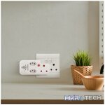 Ellies 3 Way Medium Surge Adaptor with Type C + USB - White - Image 13