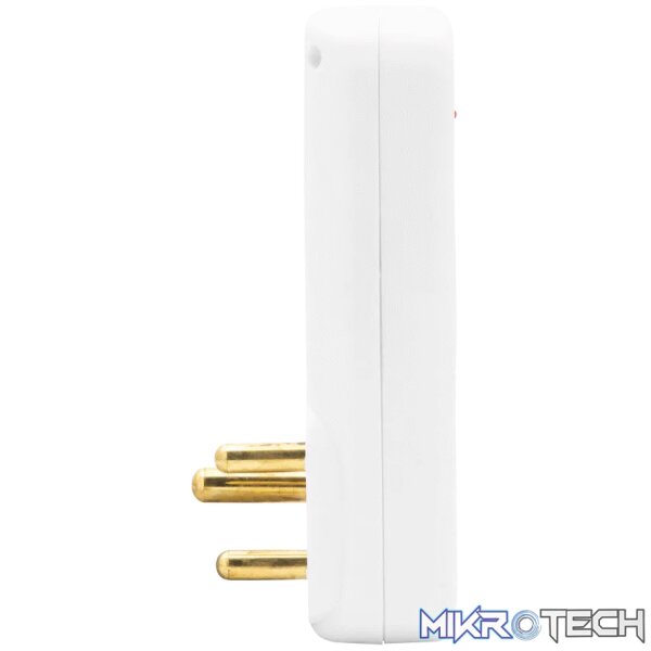 Ellies 3 Way Medium Surge Adaptor with Type C + USB - White - Image 4
