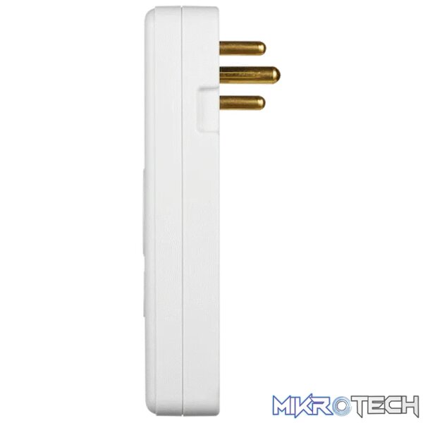 Ellies  3 Way Medium Surge adaptor Schuko,with type C + USB - Image 3