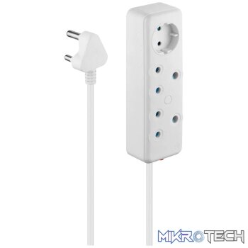 Ellies 3 Way Multiplug -0.5M