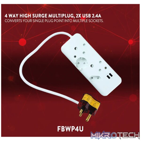 Ellies 4-Way High Surge Multiplug - Image 6