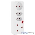 Ellies 4-Way Medium Surge Adaptor with Schuko - White - Image 6