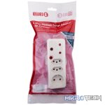 Ellies 4-Way Medium Surge Adaptor with Schuko - White - Image 8