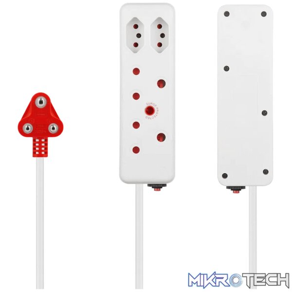 Ellies 4 Way Medium Surge Extension Lead -3M - Image 2