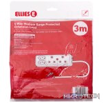 Ellies 4 Way Medium Surge Extension Lead -3M - Image 6