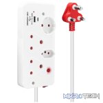 Ellies 4-Way Medium Surge Multiplug with USB-A+USB-C 0.5m - Image 4