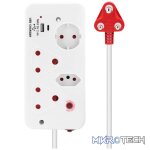 Ellies 4-Way Medium Surge Multiplug with USB-A+USB-C 0.5m - Image 8